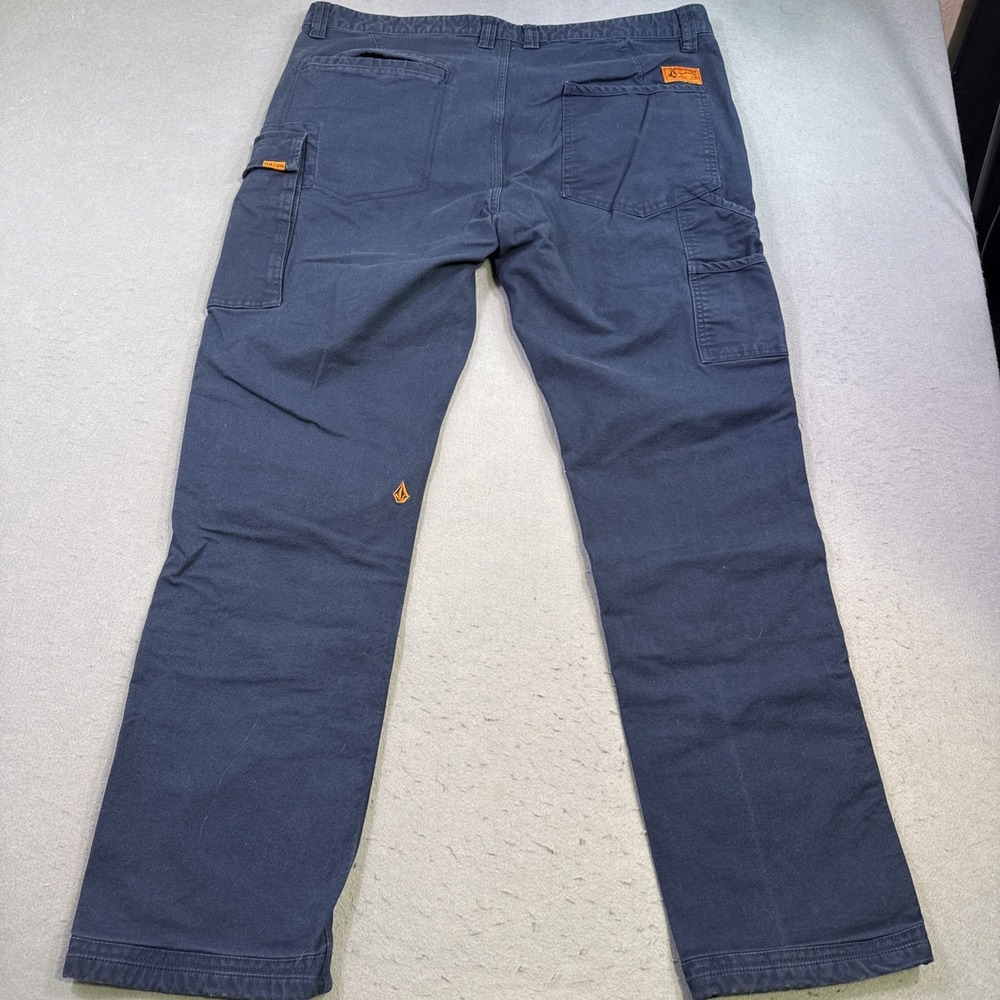 Volcom Workwear  Double Knee Caliper Cuff Cargo Pants Blue 38X32